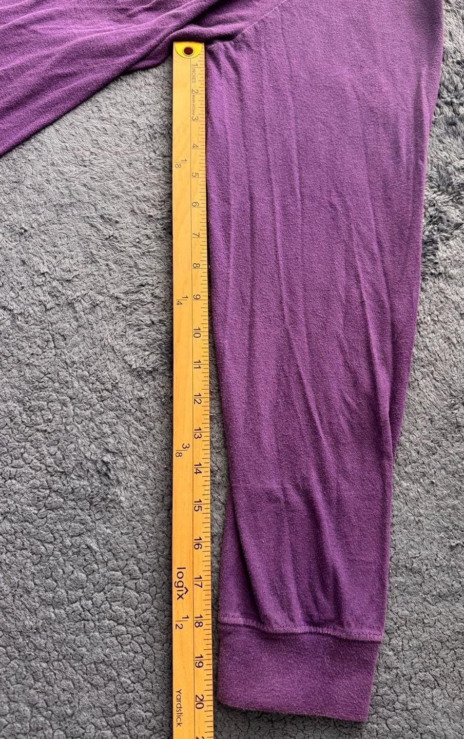 Nike The Nike Tee Long Sleeve Minimalist Shirt Size XL Purple White Swoosh 7