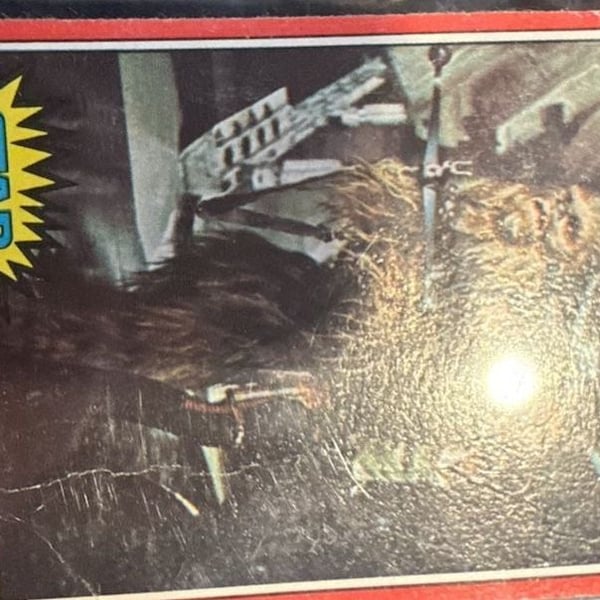 1977 Star Wars Series 2 Solo And Chewie Prepare To Leave Luke Card #91
