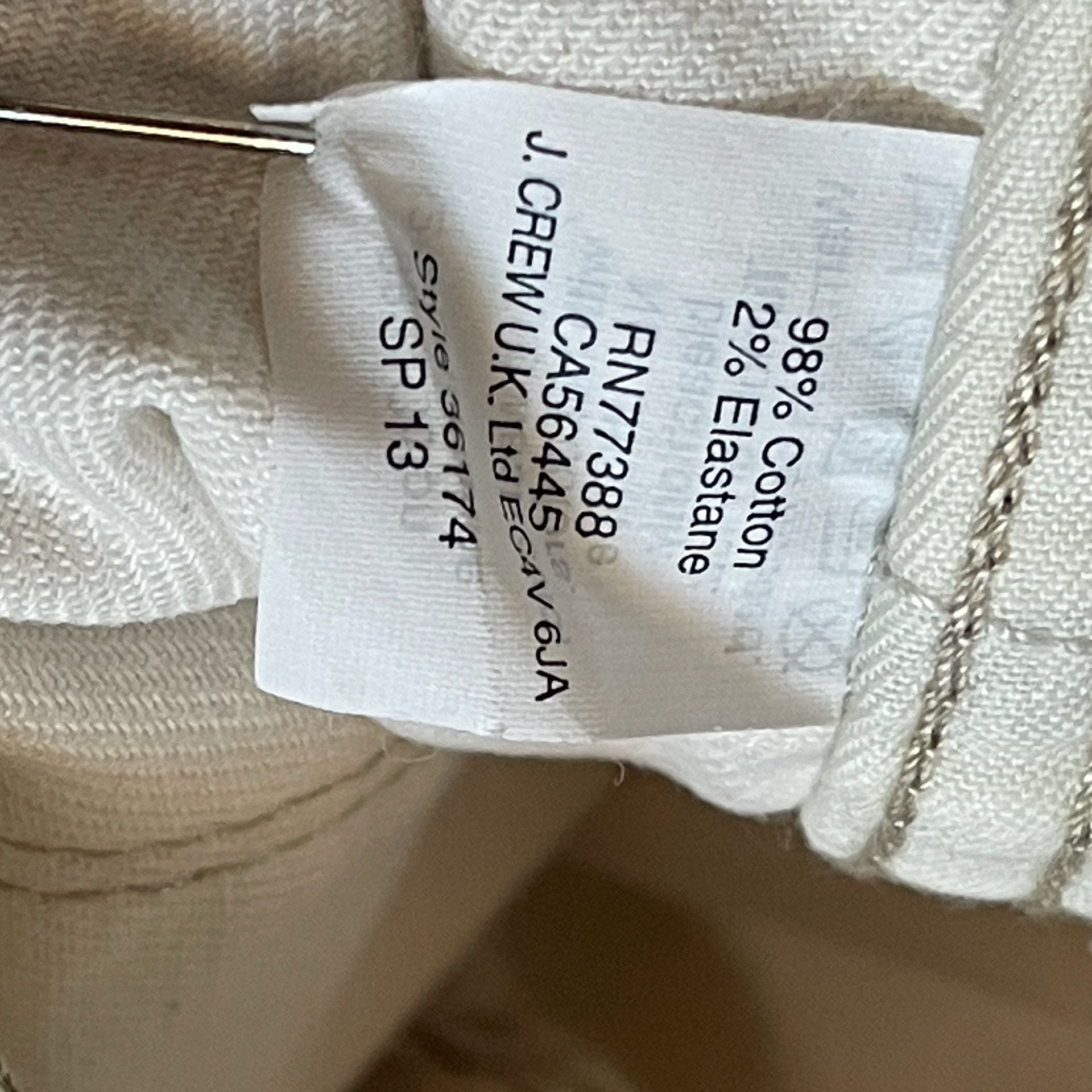 J.Crew Cropped Vintage Straight Size 25 Beige Jeans 8