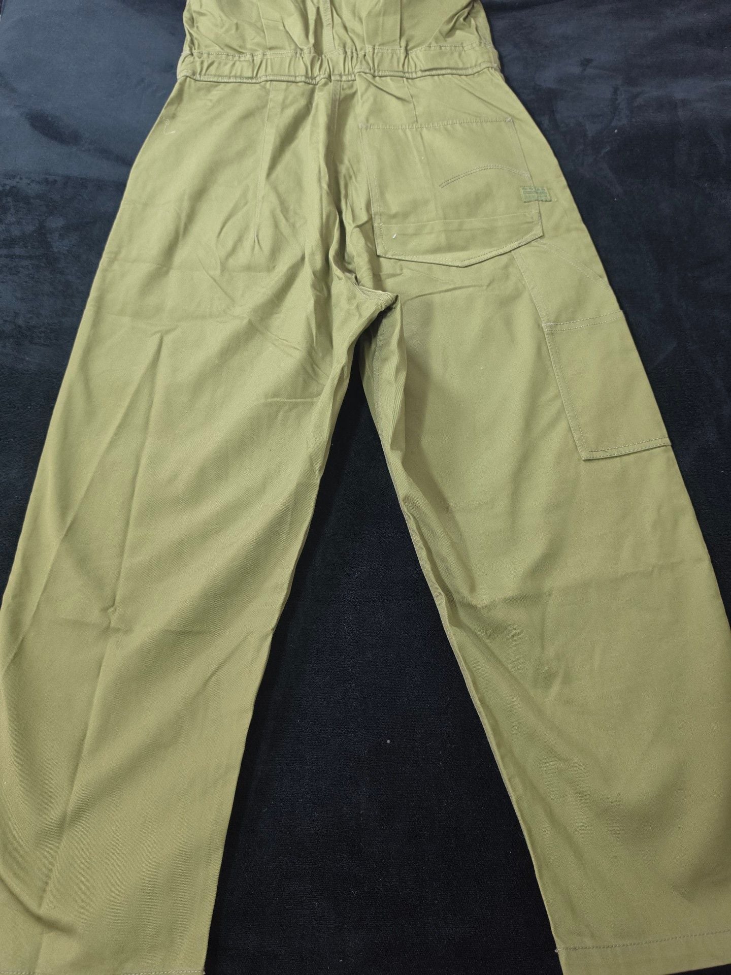G-Star Raw Relaxed Short Sleeve Jumpsuit Olive Green Utility Boiler Suit Size XS 8