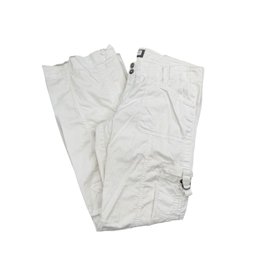 Abercrombie & Fitch Cargo Pants White Stretch Sz. 10 4