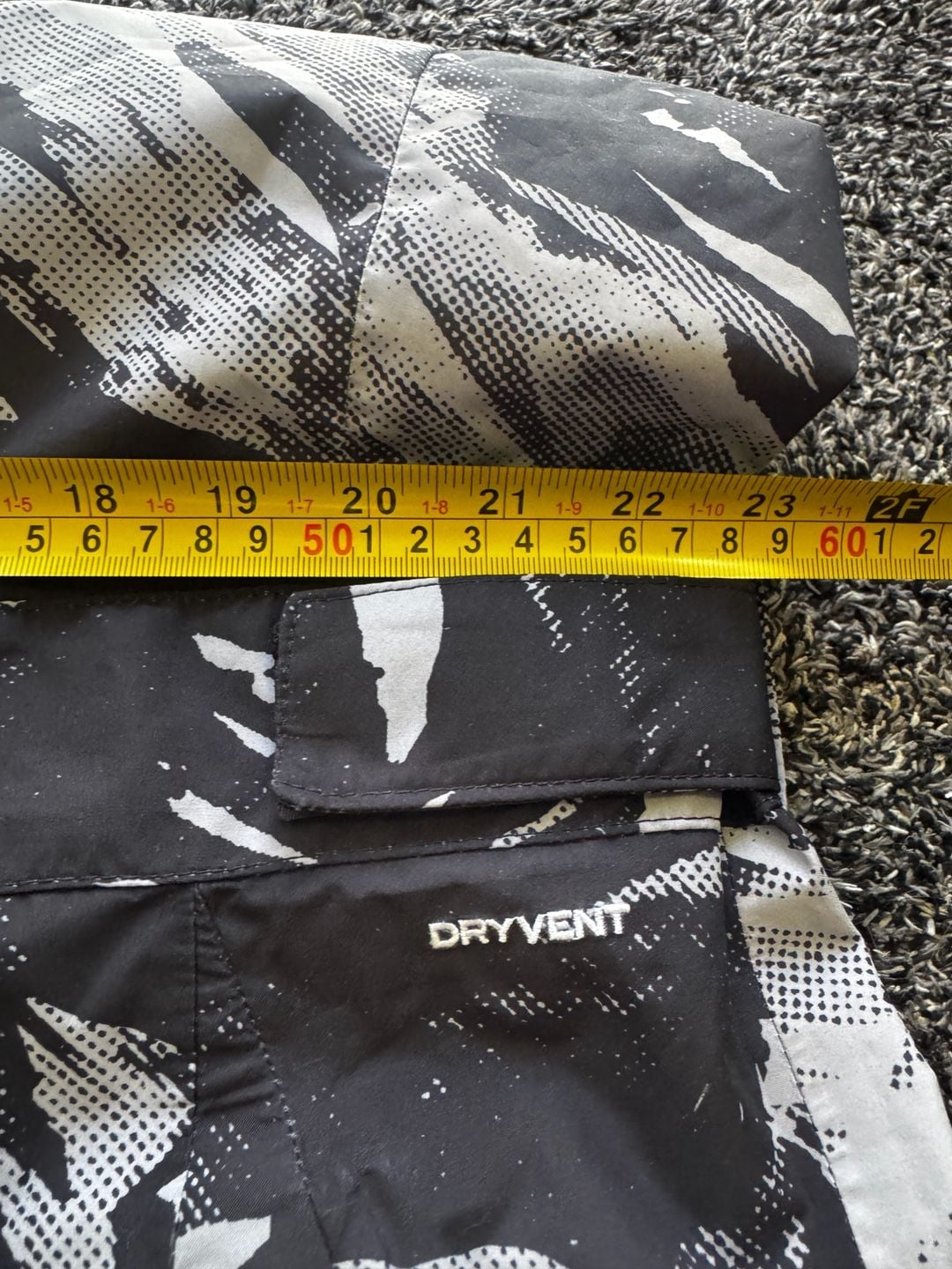 North Face Men's Freedom Bib Ski Snowboard Pants XXL Abstract Mountain Print F22 10