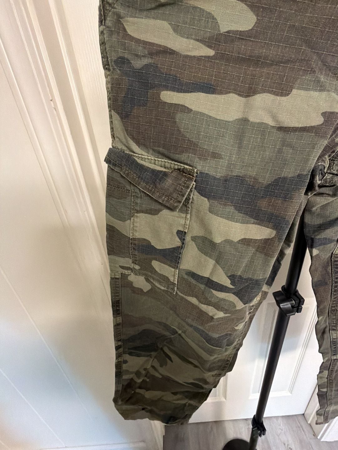 RSQ Camo Cargo Pants Size 16 Loose Fit Green Woodland Camouflage/155 3