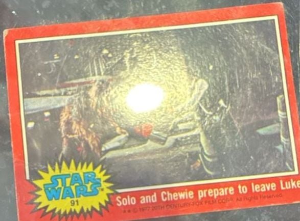 1977 TOPPS STAR WARS CARD #091 RED SERIES 1