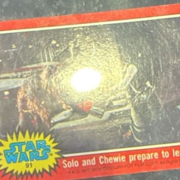 1977 TOPPS STAR WARS CARD #091 RED SERIES 