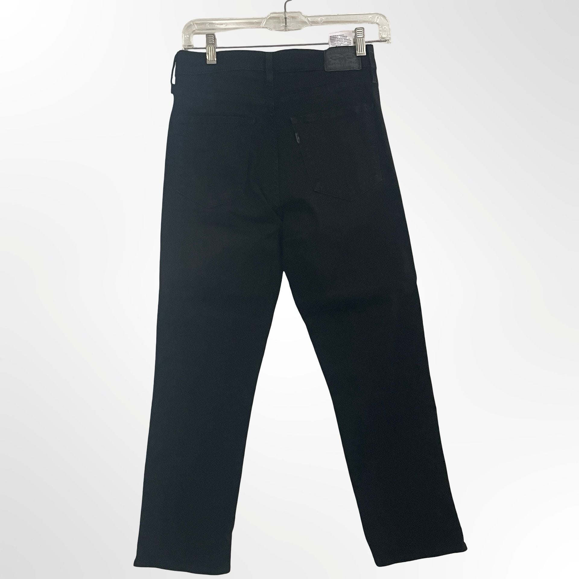 Levi's 724 High Rise Straight Crop Black Jeans Size 29 4