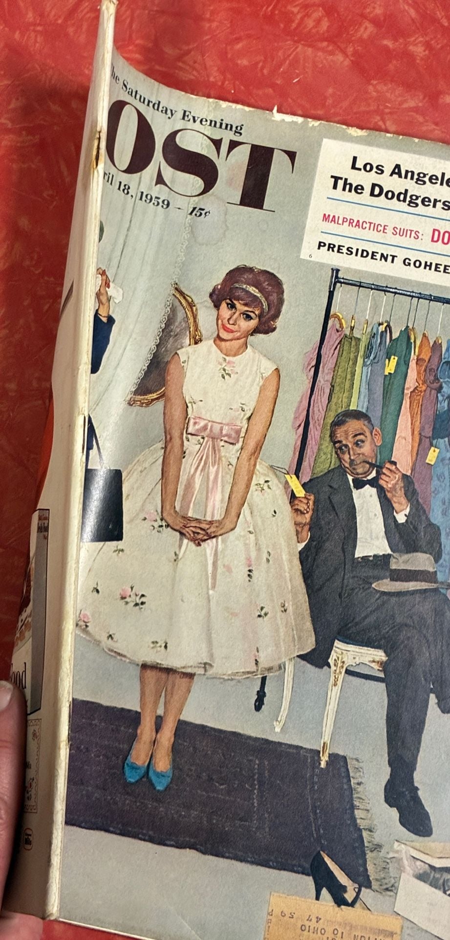 The Saturday Evening Post April 18, 1959 Magazine Kurt Ard Cover Art 7