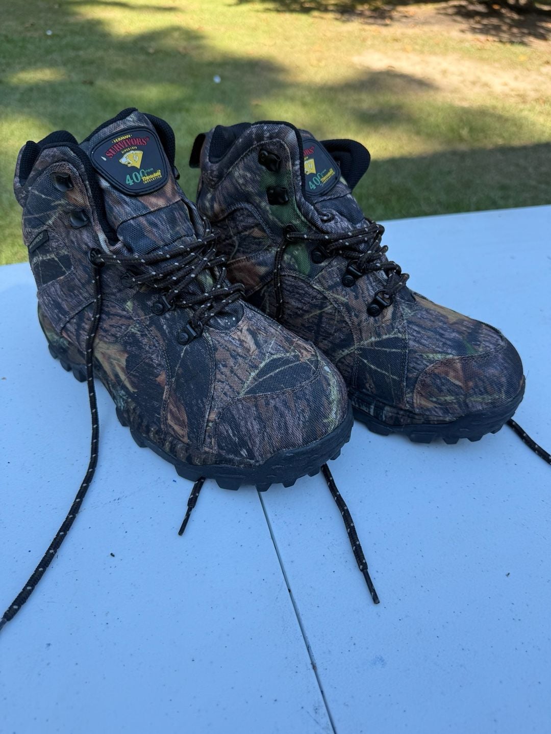 Herman Survivors Hiking Boots Size 10.5 Camo Thinsulate 2