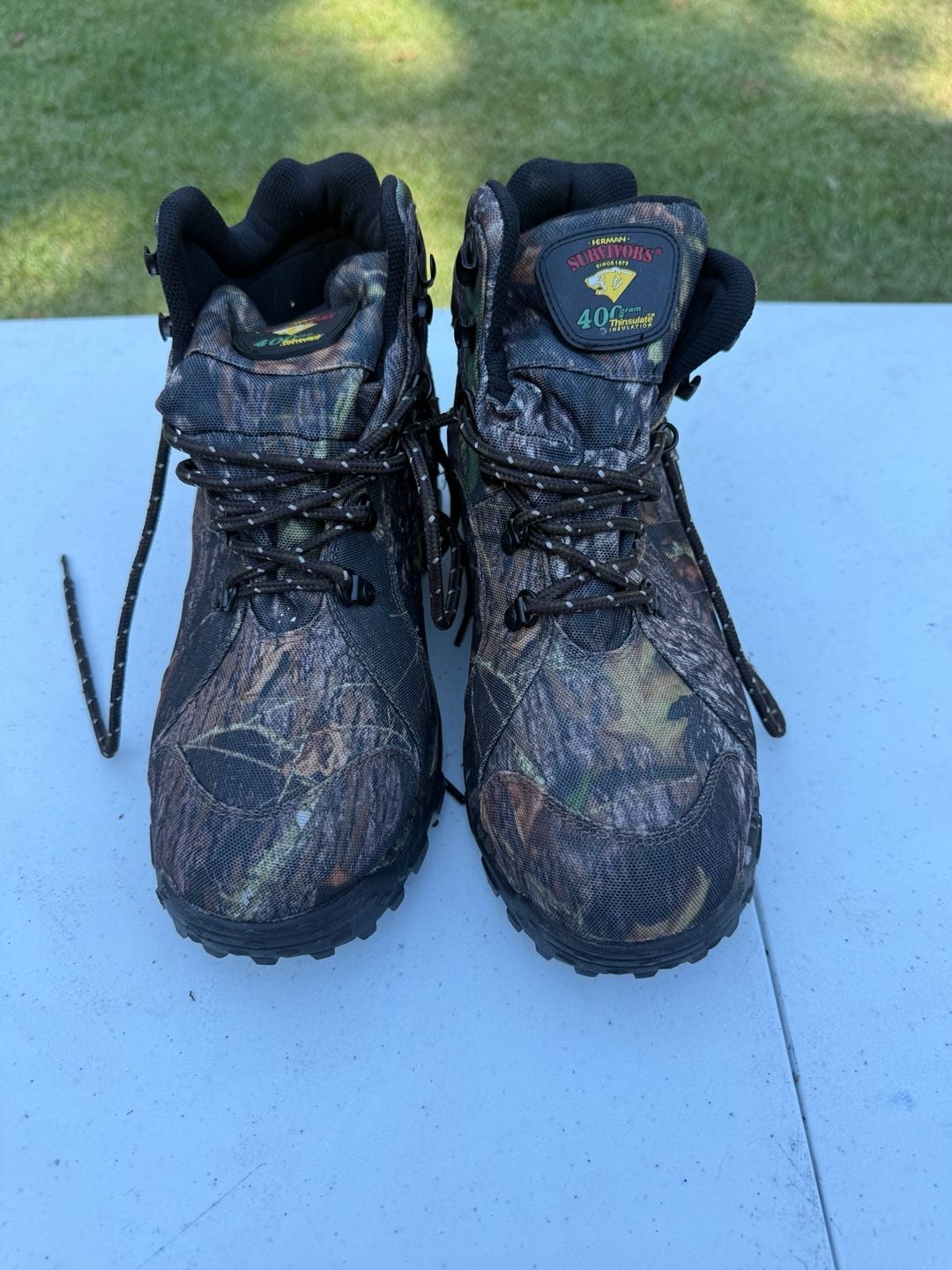 Herman Survivors Hiking Boots Size 10.5 Camo Thinsulate 5