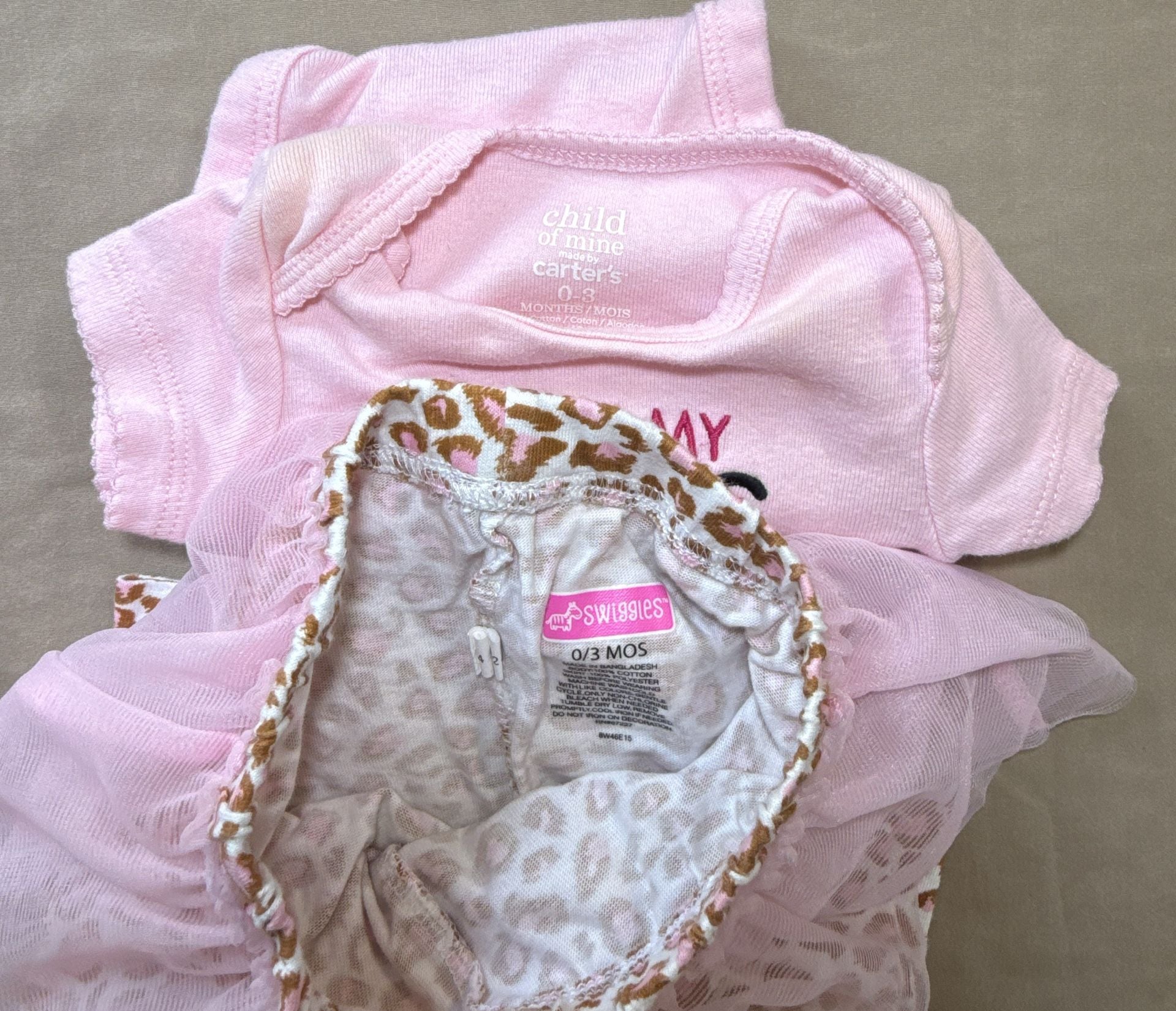 Child of Mine by Carter's Baby Girl Outfit Set Size 0-3M 4