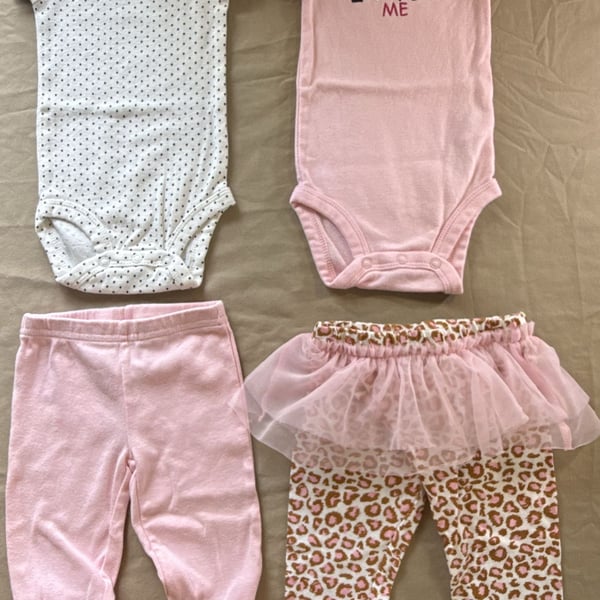 Child of Mine by Carter's Baby Girl Outfit Set Size 0-3M
