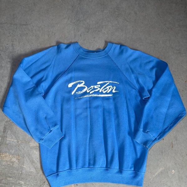 80s Hanes Raglan Boston Sweatshirt