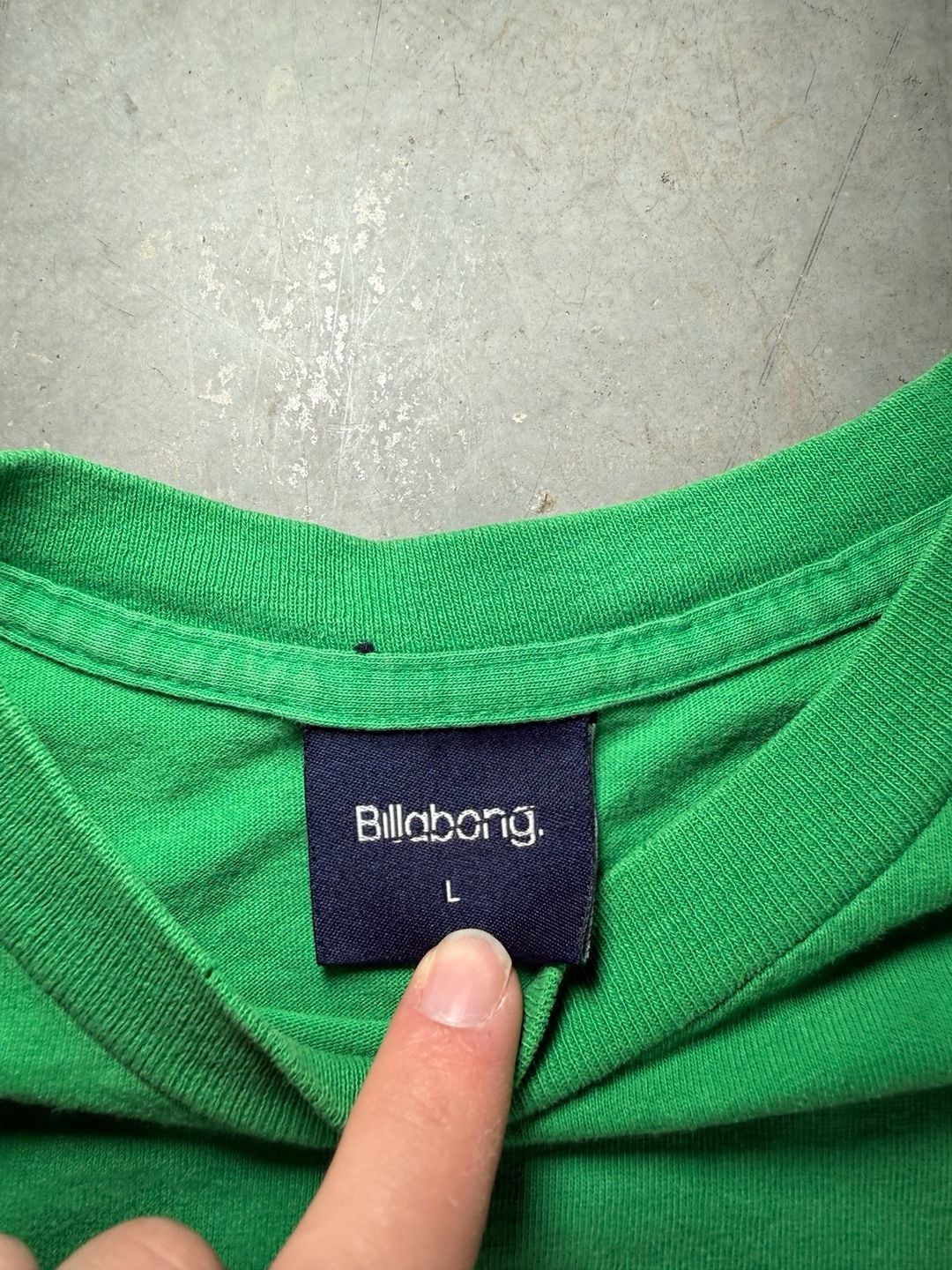90s Billabong T-Shirt Size L Green Surf Logo 4