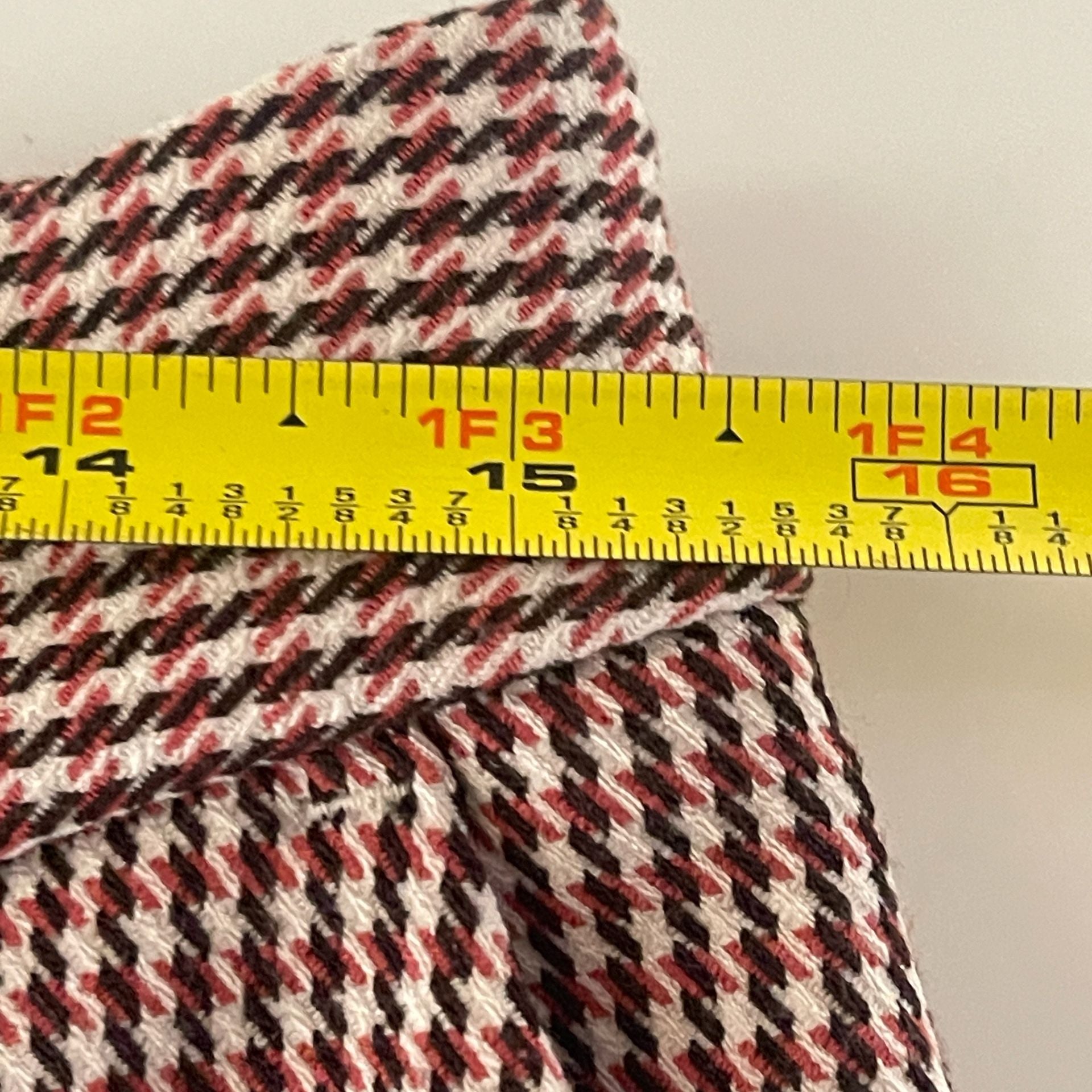Express Columnist Ankle Mid Rise Stretch Pants Size 8S/8C Brown Houndstooth 9