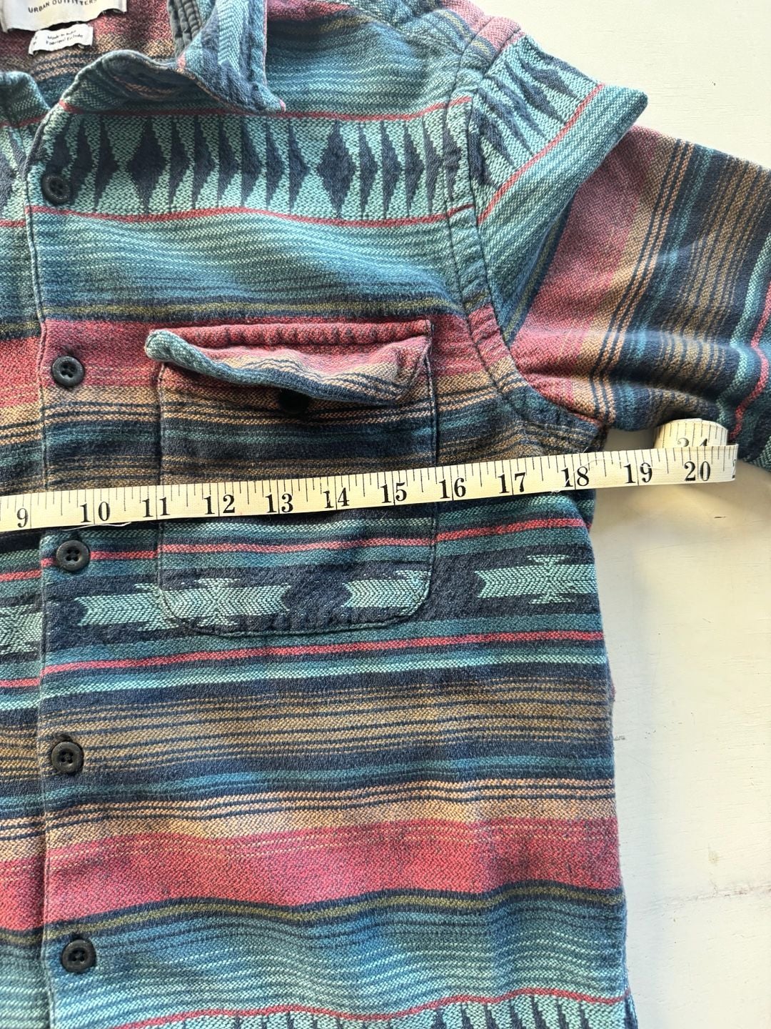 Urban Outfitters Southwestern Flannel Shirt Size S Multicolor Geometric Shirt 10