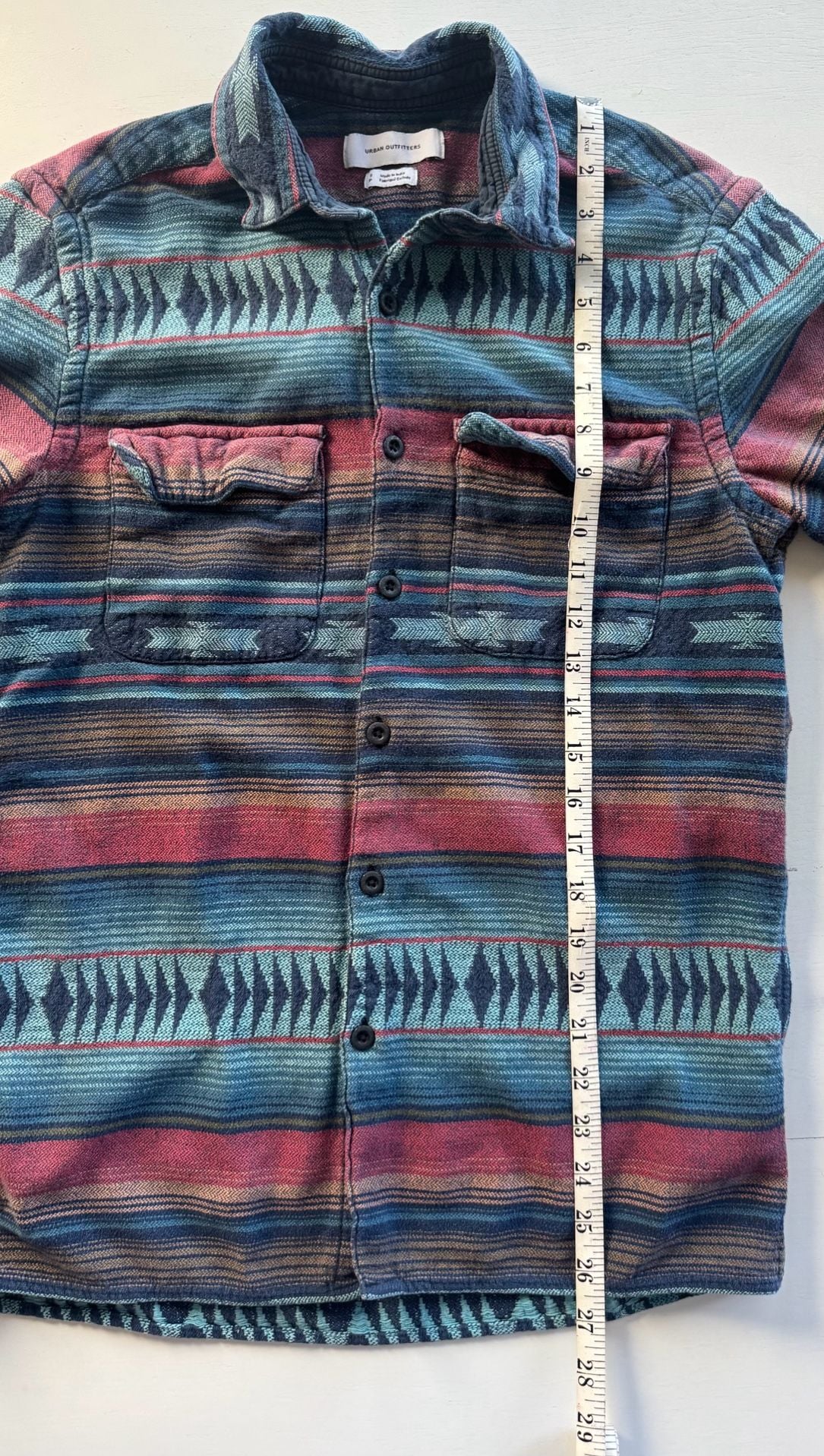 Urban Outfitters Southwestern Flannel Shirt Size S Multicolor Geometric Shirt 11