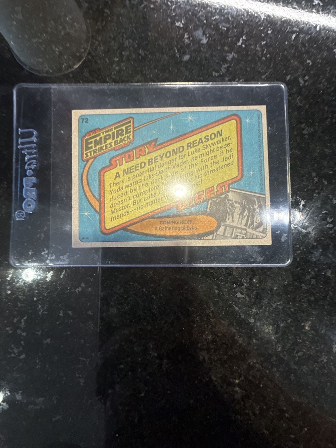 Vintage 1980 Star Wars Empire Strikes Back RARE ERROR! Card # 57 ONE OF A KIND! 2