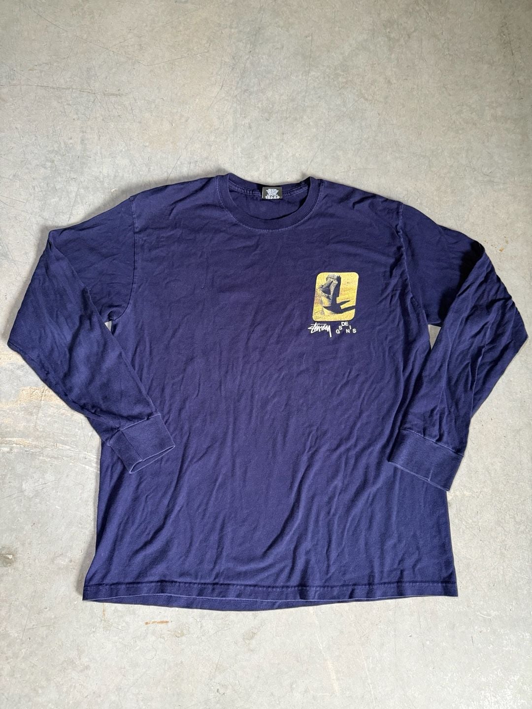 00s Stussy Designs Long Sleeve T Shirt Size L Navy 2