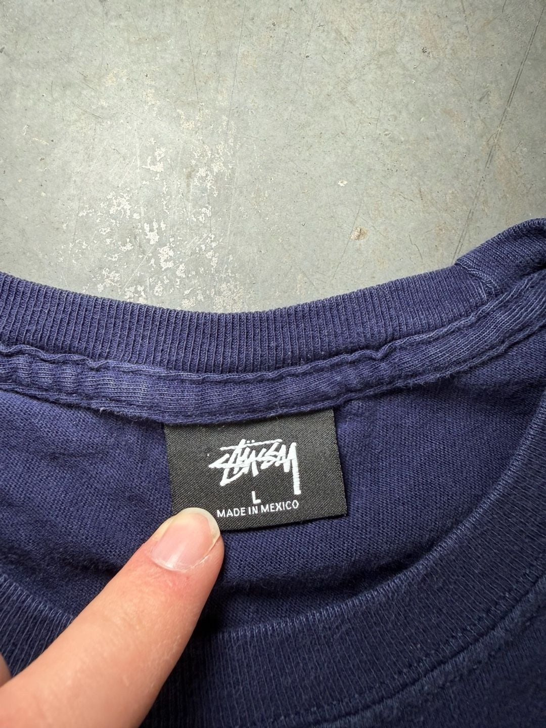 00s Stussy Designs Long Sleeve T Shirt Size L Navy 4