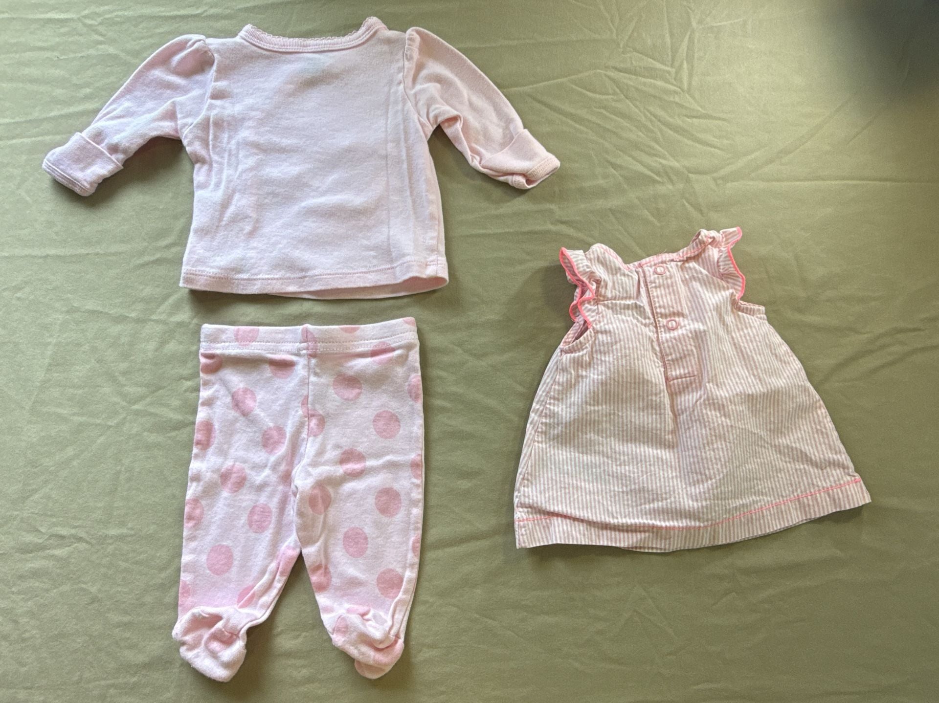 Gerber Baby Girl Pink Layette Set Preemie and NB 2