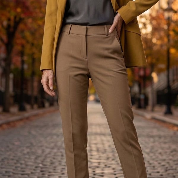 J.Crew Cameron Pants Size 4 Brown Cropped Dress Trousers