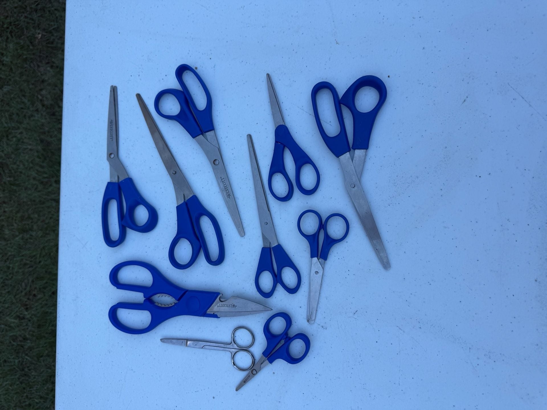Westcott Multipurpose Stainless Steel Scissors Set 10-Piece Blue 1