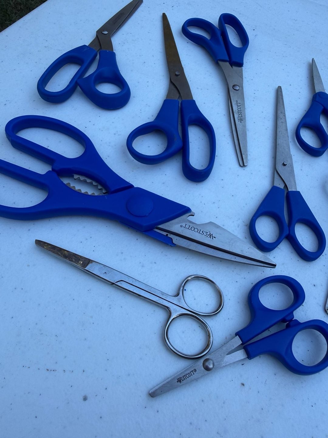 Westcott Multipurpose Stainless Steel Scissors Set 10-Piece Blue 2
