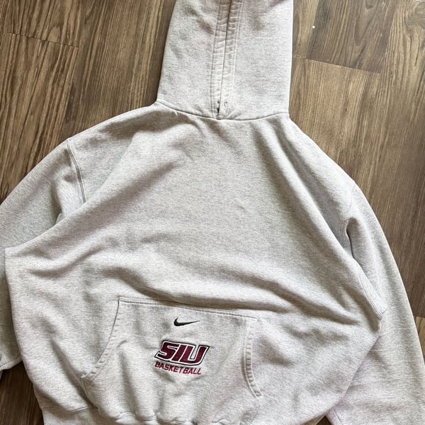 Vintage Y2K Nike Team Southern Illinois University Basketball Hooded Sweatshirt 