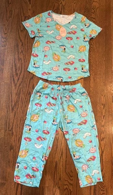 Ladies Sleep Set Pool Floats, Size Small 1