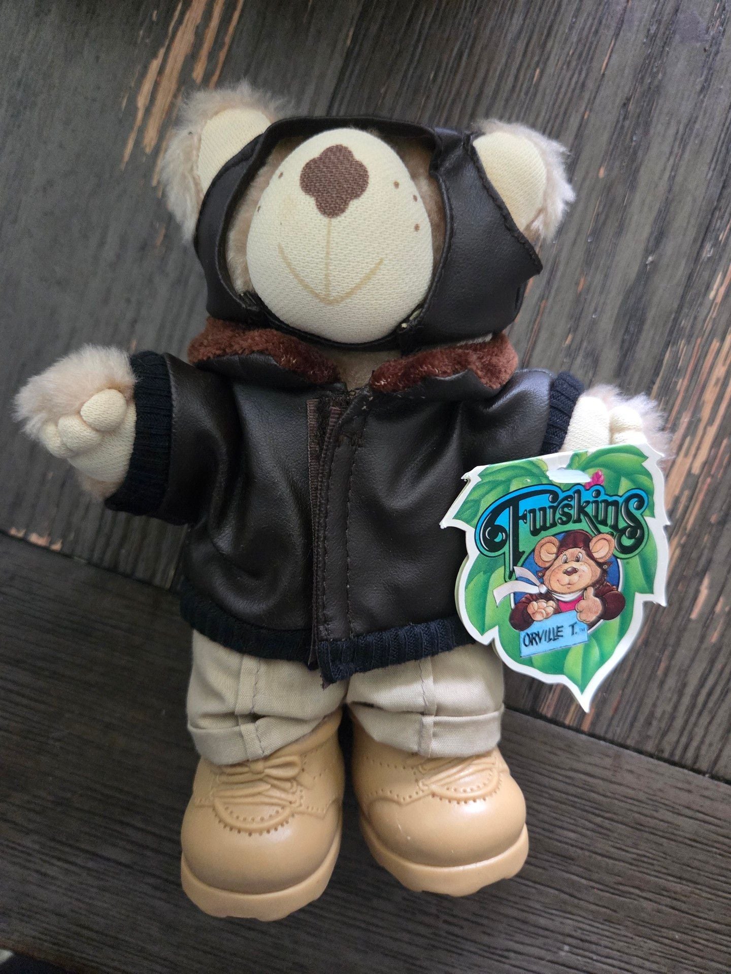 Furskins Orville T. Aviator Teddy Bear Plush Stuffed Animal Toy 1