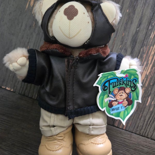 Furskins Orville T. Aviator Teddy Bear Plush Stuffed Animal Toy