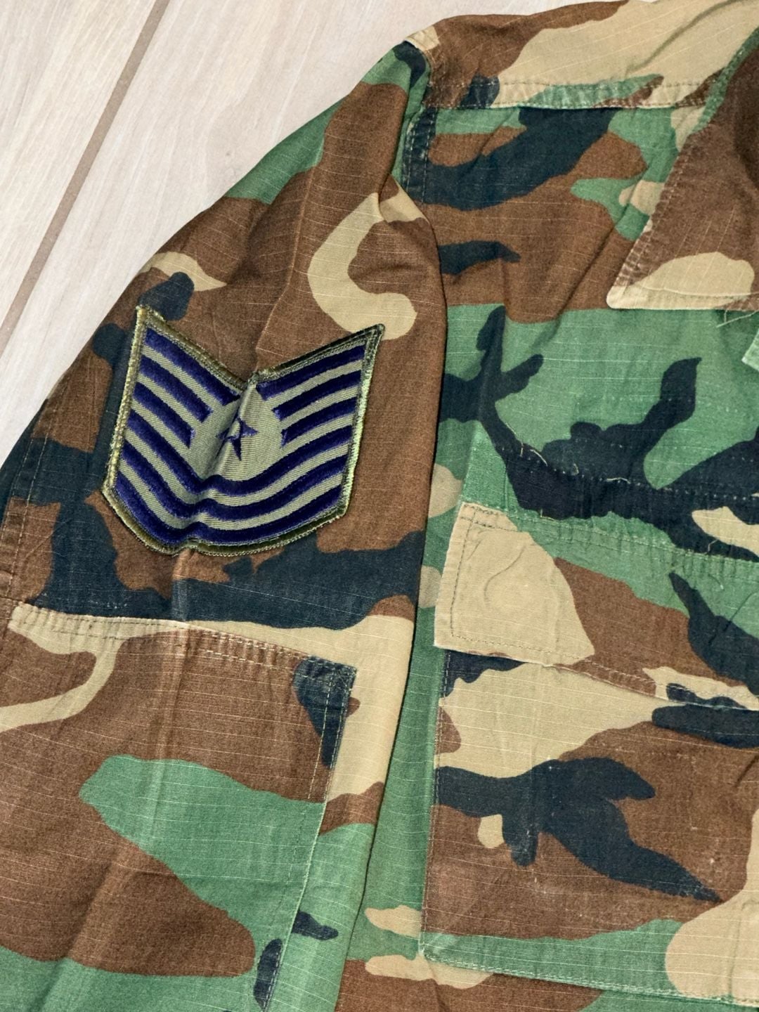 US Air Force Woodland Camo BDU Jacket Size Small Regular Item 0495 4
