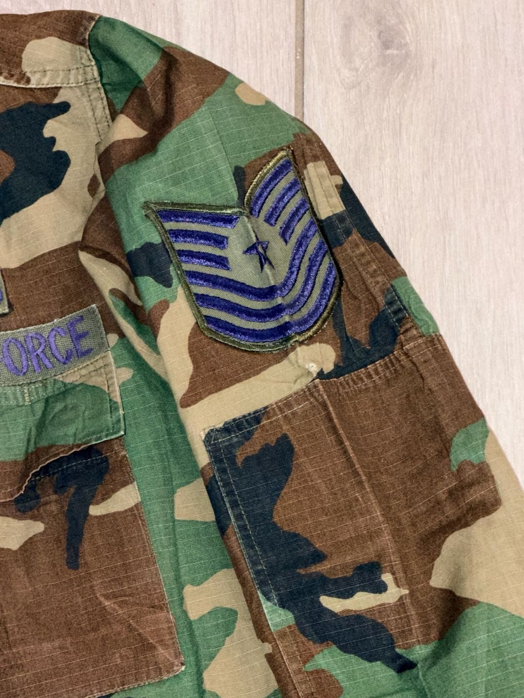 US Air Force Woodland Camo BDU Jacket Size Small Regular Item 0495 6