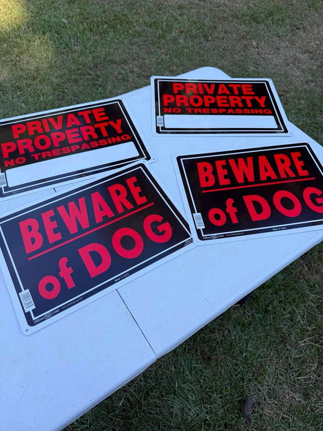 Hillman Sign Center Private Property And Beware Of Dog Signs 1