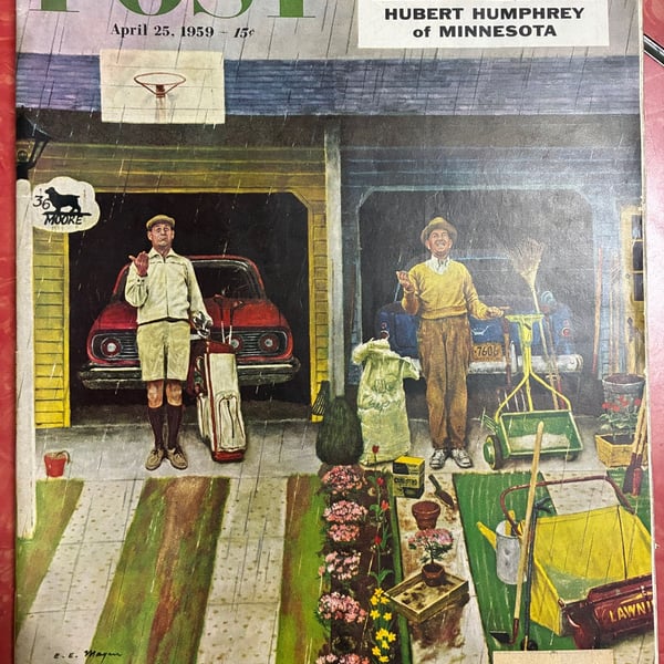 The Saturday Evening Post April 25 1959 Magazine Earl Mayan Cover