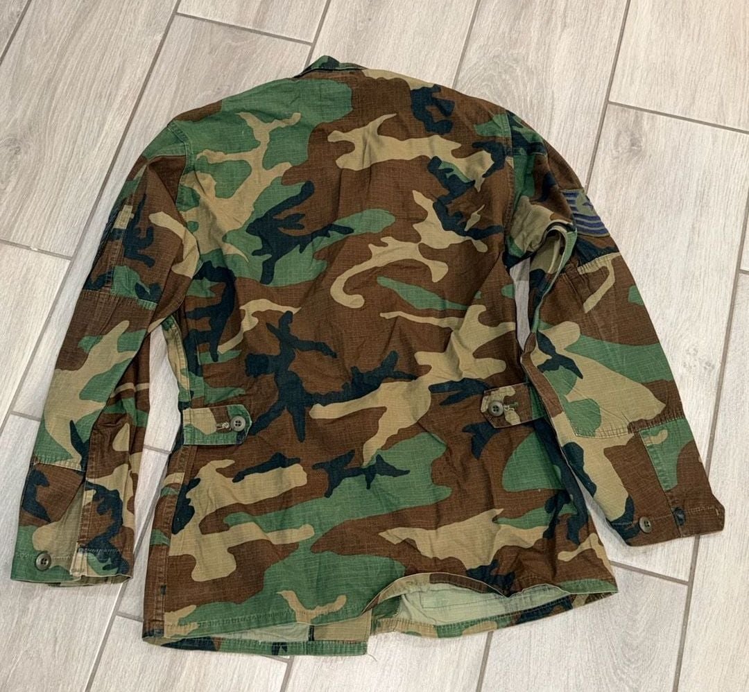 US Air Force Woodland Camo BDU Jacket Size Small Regular Item 0495 3