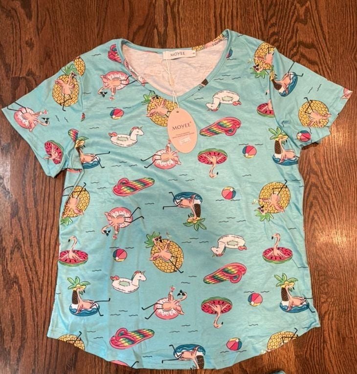 Ladies Sleep Set Pool Floats, Size Small 2