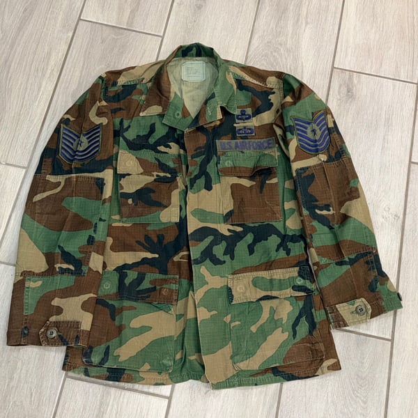 US Air Force Woodland Camo BDU Jacket Size Small Regular Item 0495