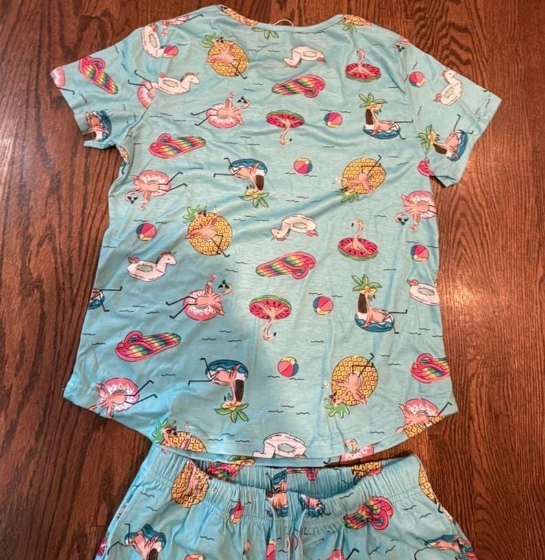 Ladies Sleep Set Pool Floats, Size Small 3