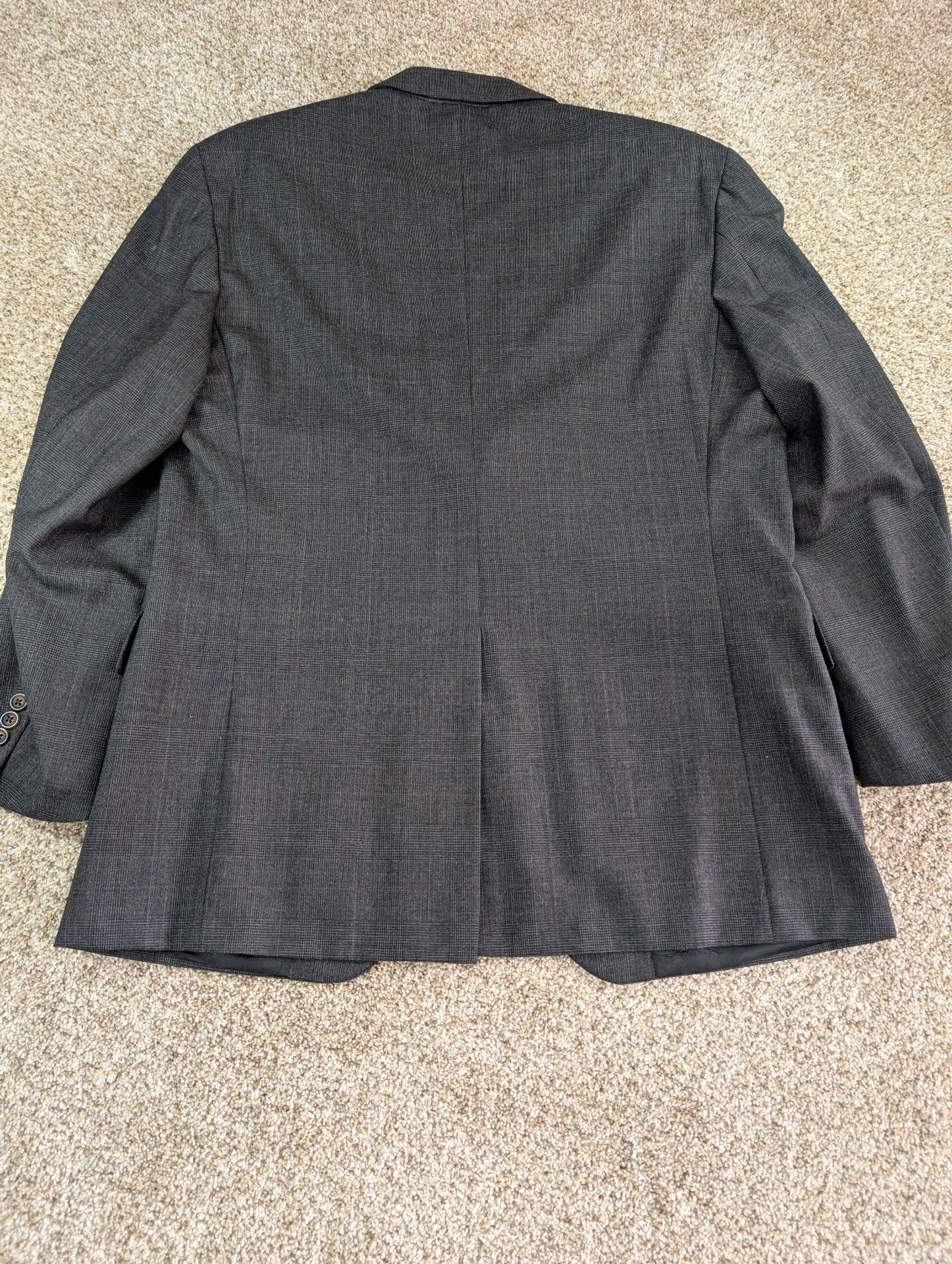 Chaps by Ralph Lauren suit Size 43R Gray Wool Glen Plaid Jacket and pants. 7