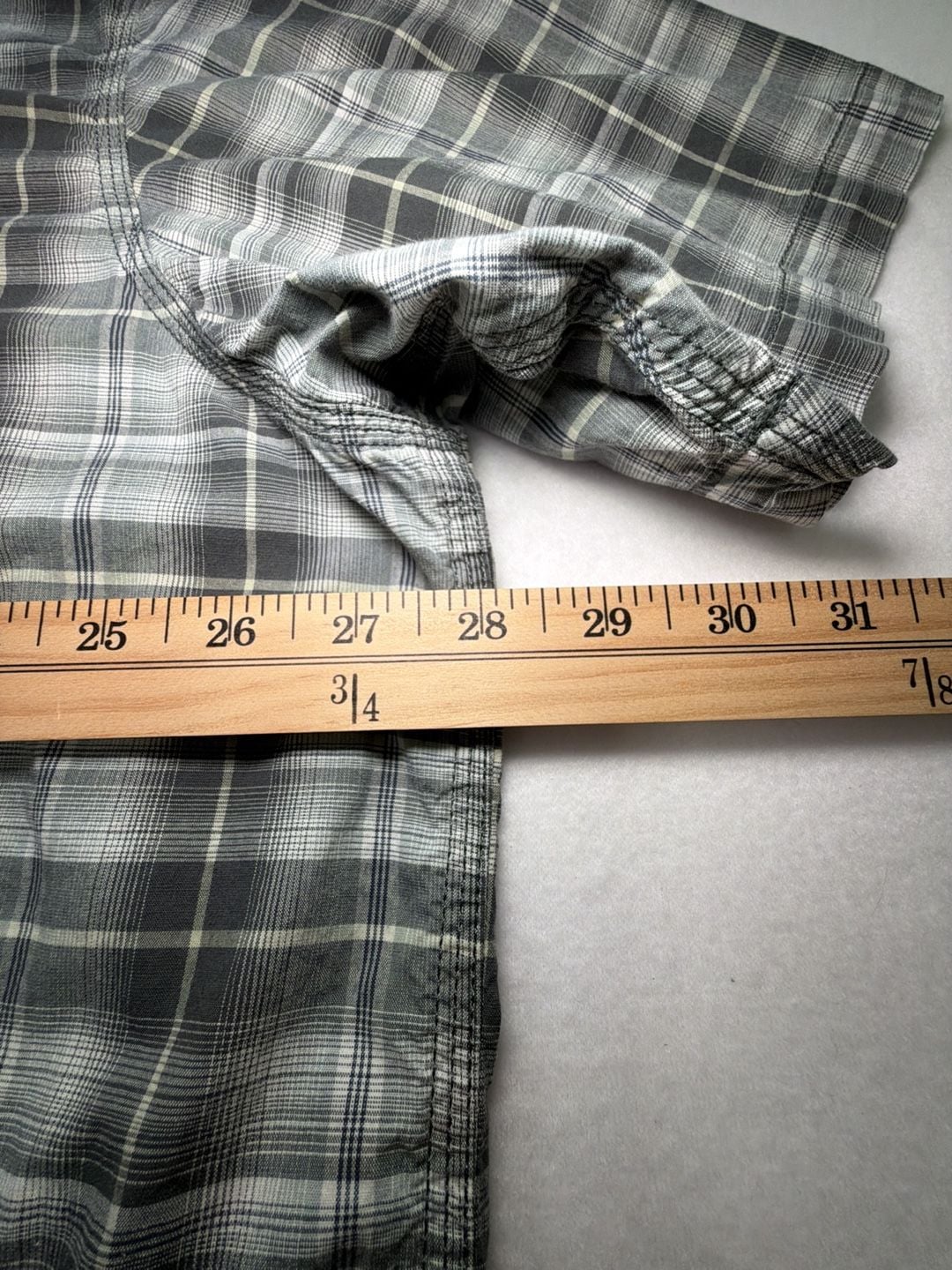 Carhartt Rugged Flex Relaxed Fit Plaid Short Sleeve Shirt Sz 3X Construction 8