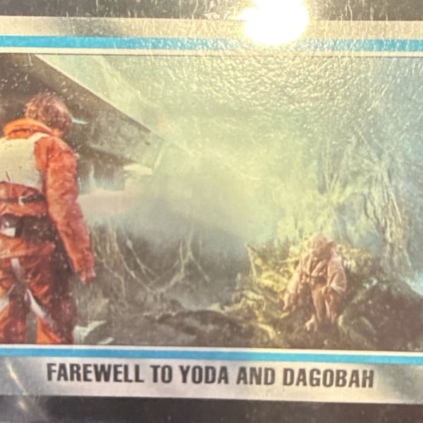Vintage 1980 Star Wars the Empire Strikes Back Trading Cards, Dagobah Collection, Great Condition With Original Shine & Mostly Good Corners - ,