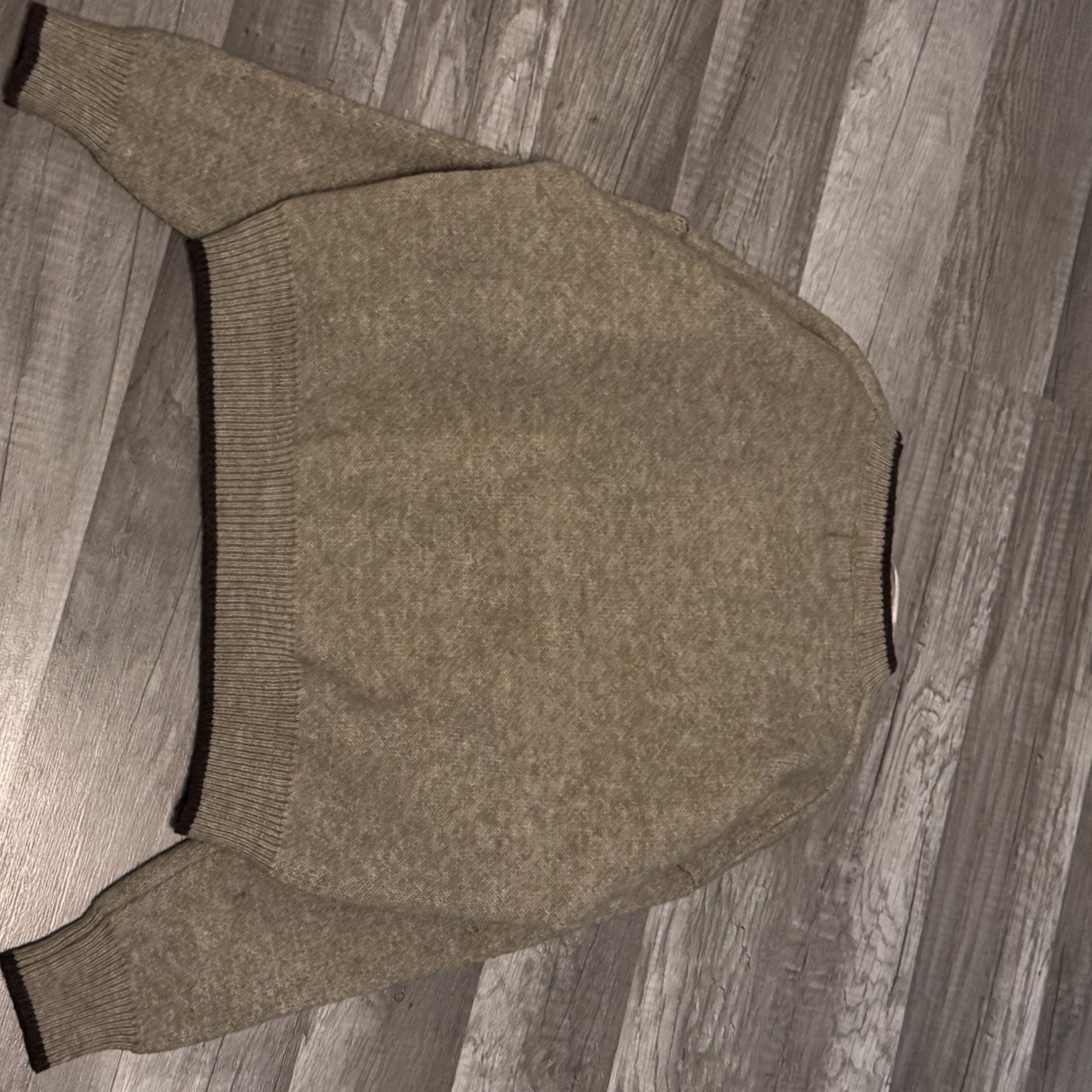 Luna Ivy Horse Sweater Size S Beige Knit Pullover 5