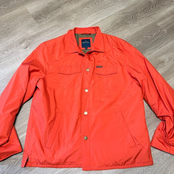Brooks Brothers Jacket Size L Orange Button Up