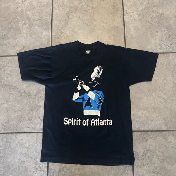 Screen Stars Best Spirit of Atlanta T-Shirt Size L Black Graphic