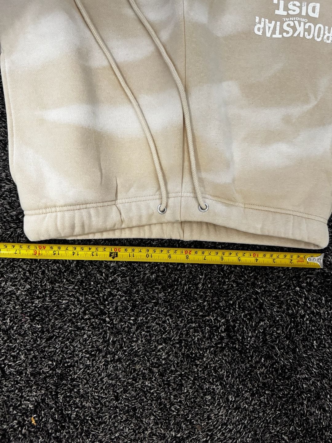 NWT Rockstar Original Dist Beige Stacked Sweatpants SZ Lg 11