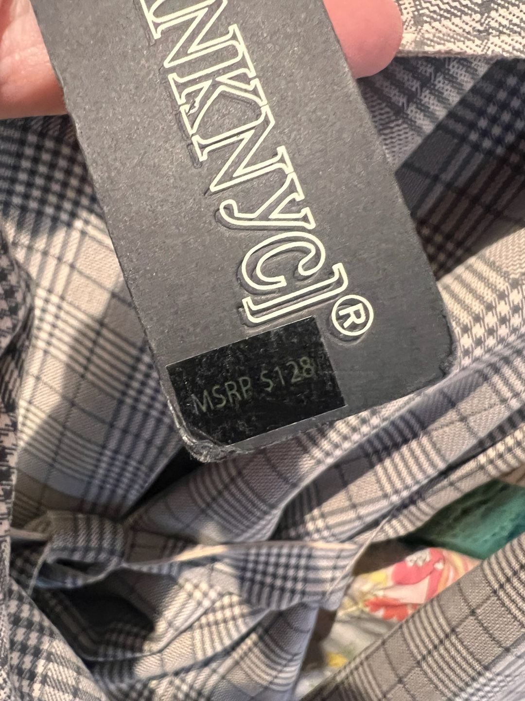 NWT BlankNYC Plaid Trench Coat Size M 6