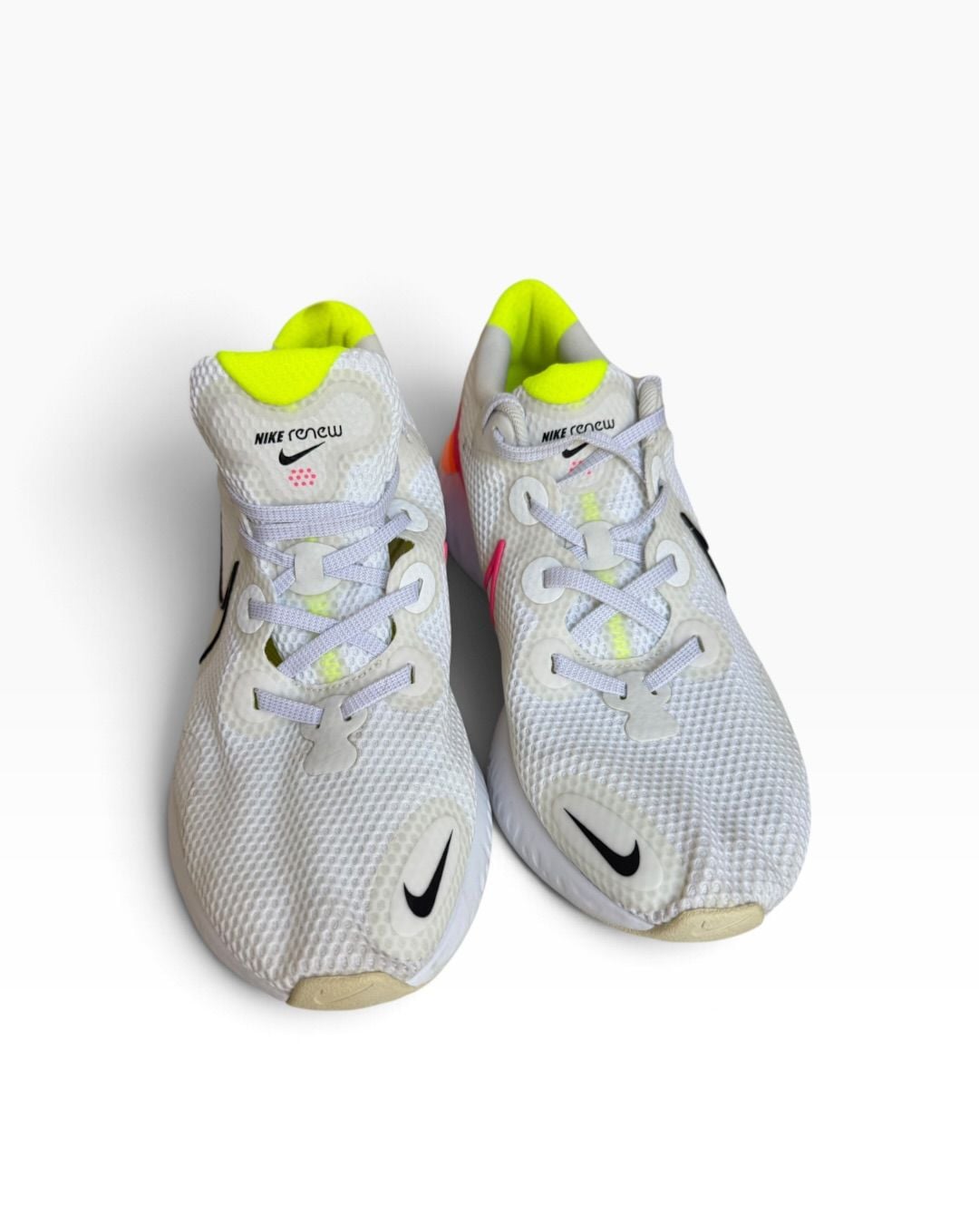 Nike Renew Run Women’s Size 11 White Pink Orange Running Shoes CK6360-005 6