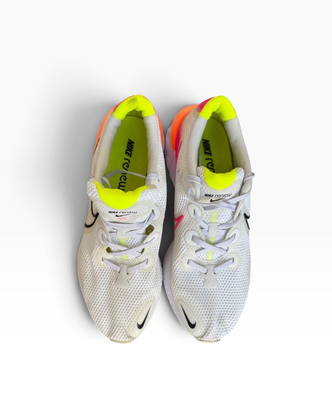 Nike Renew Run Women’s Size 11 White Pink Orange Running Shoes CK6360-005 7