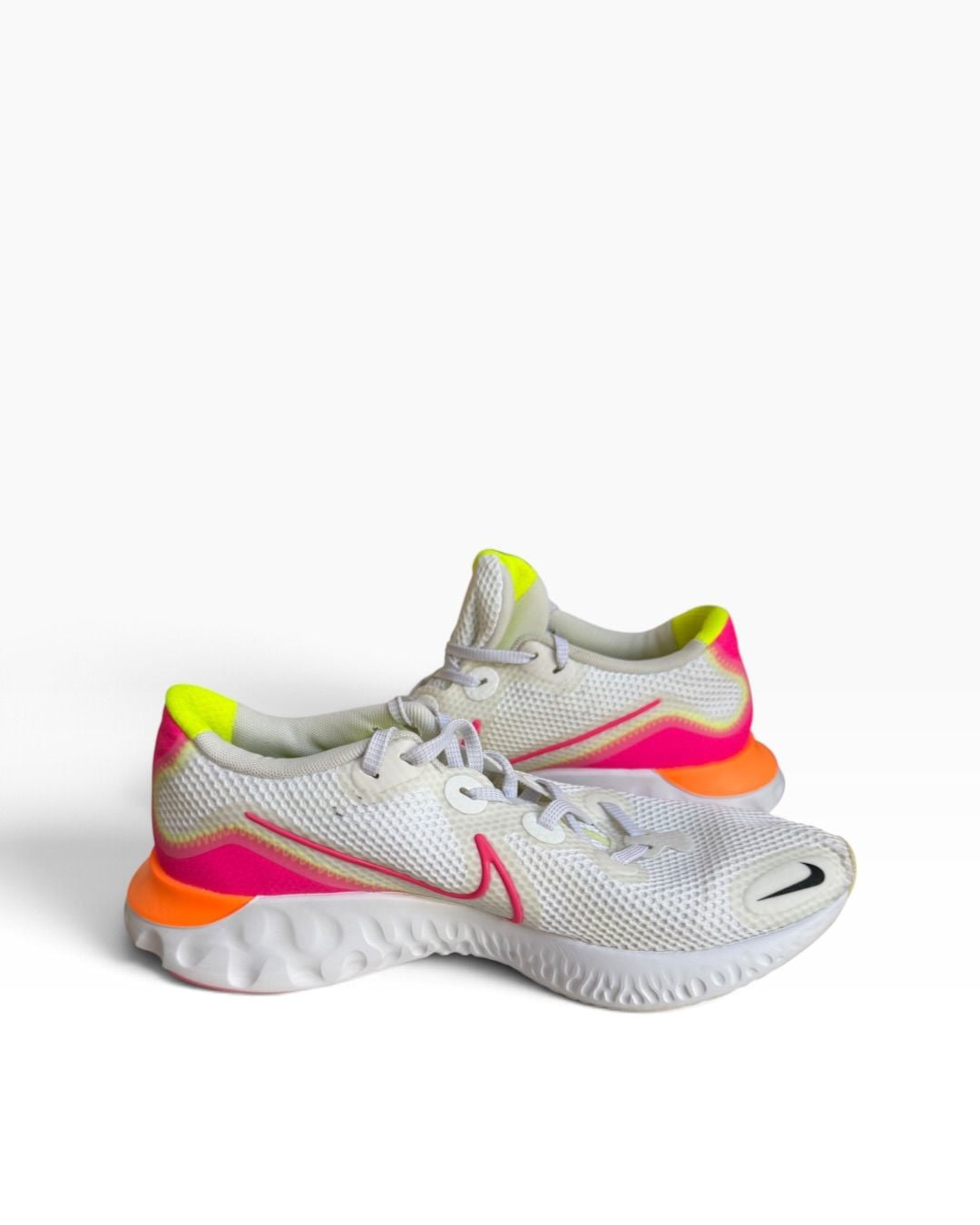 Nike Renew Run Women’s Size 11 White Pink Orange Running Shoes CK6360-005 10